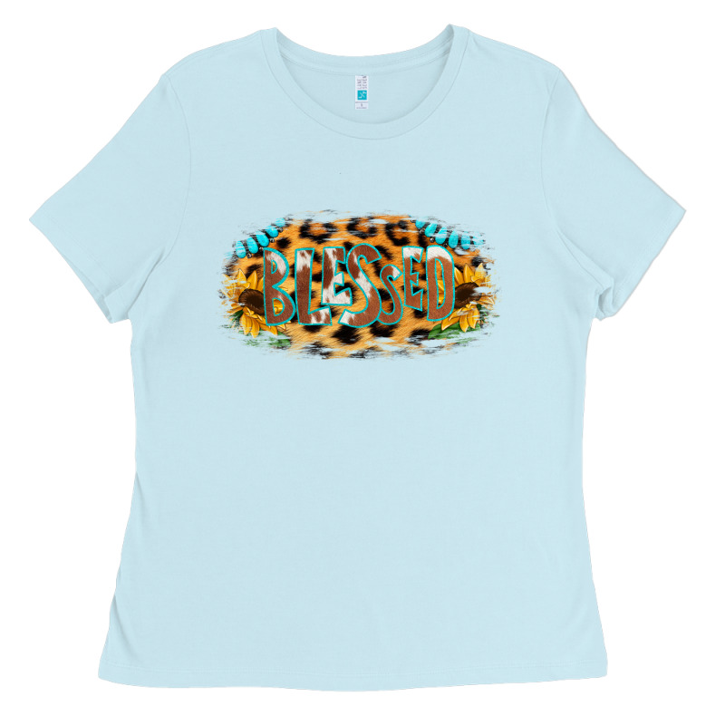 Blessed Sunflower Gemstone Ladies Tee by RanaPortraitStore | Teevron