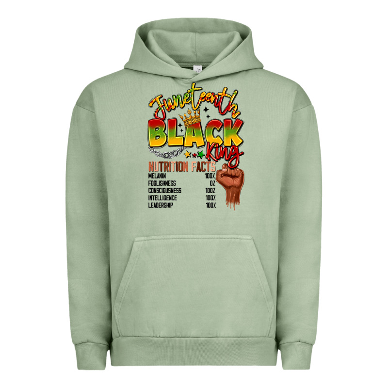 Juneteenth Black King Urban Hoodie by LillyAllenDesigns | Teevron