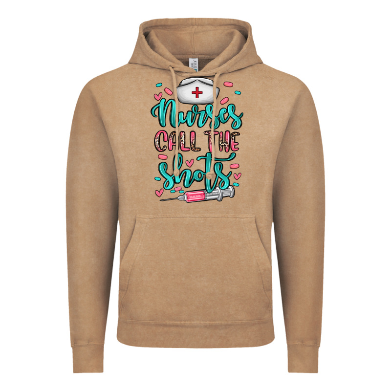 Nurses Call The Shots Vintage Hoodie by NancyCooperArtShop | Teevron