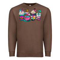 Chestnut tie dye coffee cups Premium Sweatshirt - OliviaCreatesArt