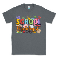 Charcoal Heather school psychologist Classic Tee - MaliasSmallBusiness
