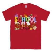 Red school psychologist Classic Tee - MaliasSmallBusiness
