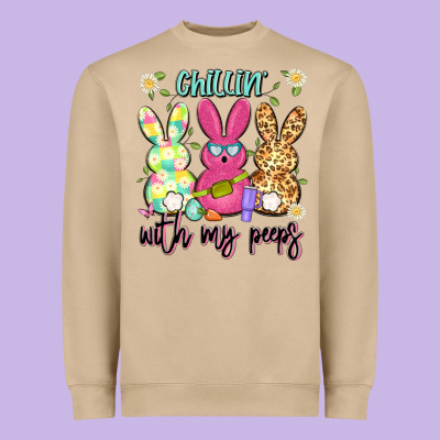 Chillin' With My Peeps Heavyweight Sweatshirt Designed By Artiststas