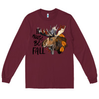 Burgundy It Moose Be Fall Long Sleeve Tee - LillyAllenDesigns