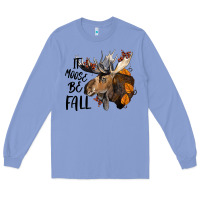 Colony Blue It Moose Be Fall Long Sleeve Tee - LillyAllenDesigns