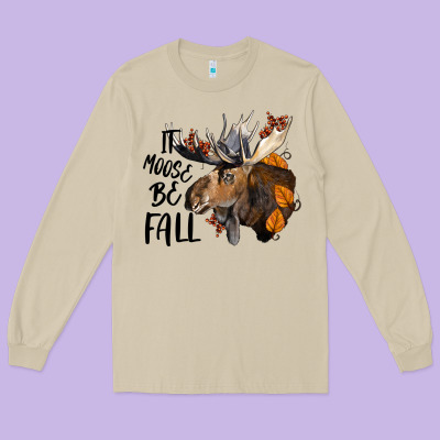 It Moose Be Fall Long Sleeve Tee Designed By Lillyallendesigns