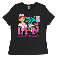 Black lpn licensed practical nurse Ladies Tee - AdoDesignShop