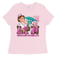 Bubblegum Pink lpn licensed practical nurse Ladies Tee - AdoDesignShop