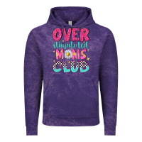 Cloud Purple over stimulated moms club Vintage Hoodie - NancyCooperArtShop