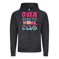 Vintage Black over stimulated moms club Vintage Hoodie - NancyCooperArtShop
