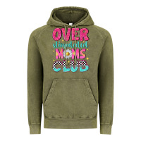 Vintage Olive over stimulated moms club Vintage Hoodie - NancyCooperArtShop