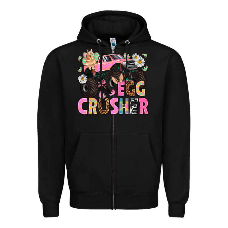 Egg Crusher Easter Day Zipper Hoodie by HowdyJamesFarm | Teevron