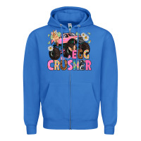 True Royal Egg crusher Easter Day Zipper Hoodie - HowdyJamesFarm