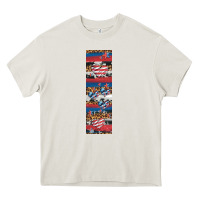 Cream usa flag and western patterns  penwraps 1 Heavy Core Tee - Artiststas