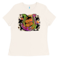 Bone halloween horseshoe Ladies Tee - JahusDesignShop