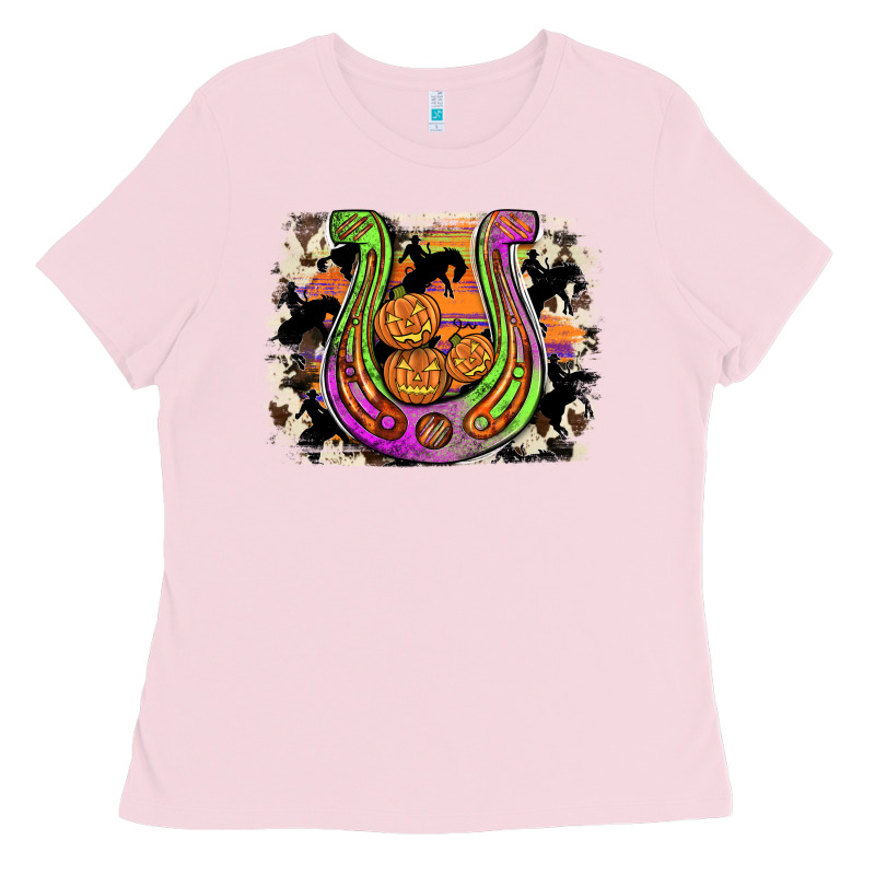 Halloween Horseshoe Ladies Tee by JahusDesignShop | Teevron