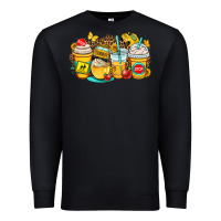 Black school bus coffee cups Premium Sweatshirt - OliviaCreatesArt