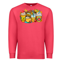 Cardinal school bus coffee cups Premium Sweatshirt - OliviaCreatesArt