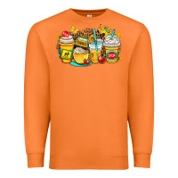 Carrot school bus coffee cups Premium Sweatshirt - OliviaCreatesArt