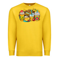 Lemon school bus coffee cups Premium Sweatshirt - OliviaCreatesArt
