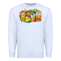 White school bus coffee cups Premium Sweatshirt - OliviaCreatesArt
