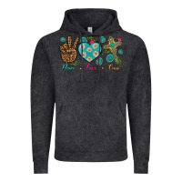Vintage Black peace love cross Vintage Hoodie - NancyCooperArtShop