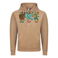 Vintage Coffee peace love cross Vintage Hoodie - NancyCooperArtShop