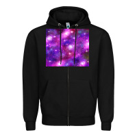 Black colorful abstract galaxy black and purple Zipper Hoodie - TumblerDesignByShophia