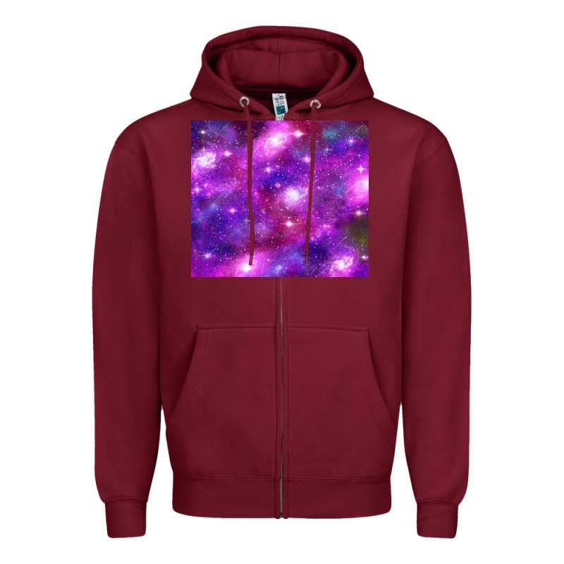 Colorful Abstract Galaxy Black And Purple Zipper Hoodie by TumblerDesignByShophia | Teevron