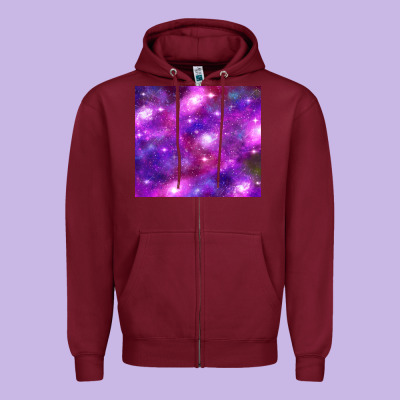 Colorful Abstract Galaxy Black And Purple Zipper Hoodie Designed By Tumblerdesignbyshophia