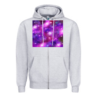 Heather Grey colorful abstract galaxy black and purple Zipper Hoodie - TumblerDesignByShophia