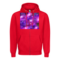 Red colorful abstract galaxy black and purple Zipper Hoodie - TumblerDesignByShophia