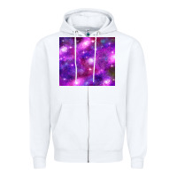 White colorful abstract galaxy black and purple Zipper Hoodie - TumblerDesignByShophia