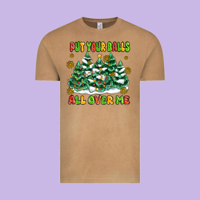 Put Your Balls All Over Me Vintage Tee Designed By Maliassmallbusiness
