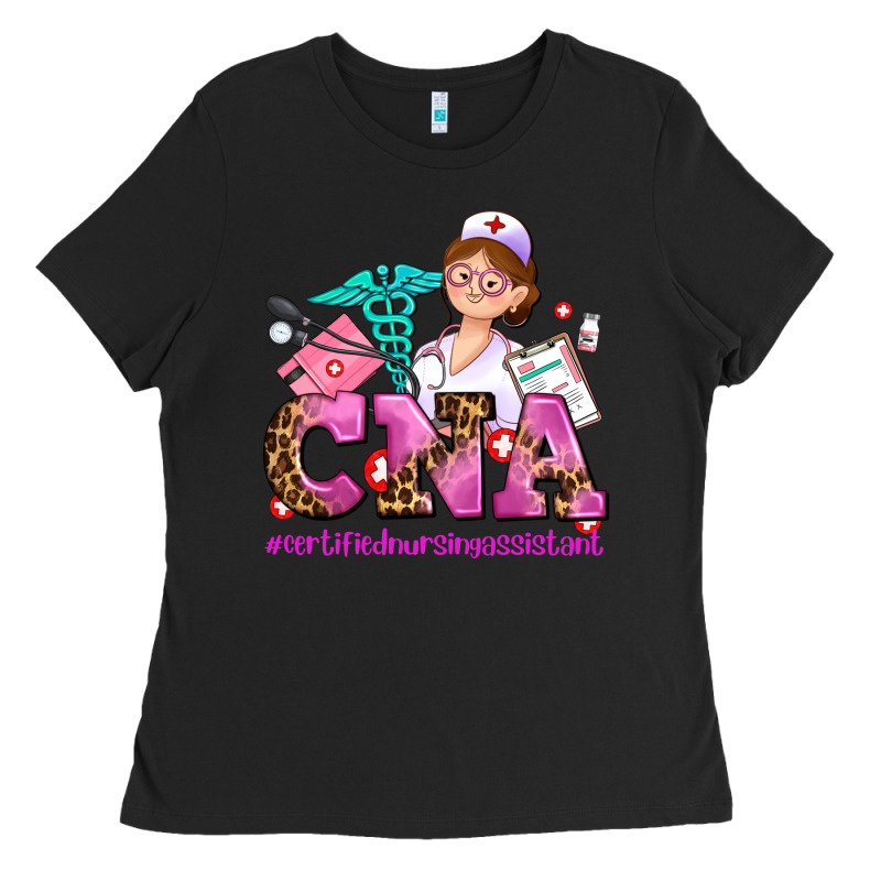Cna Certified Nursing Assistant Ladies Tee by AdoDesignShop | Teevron