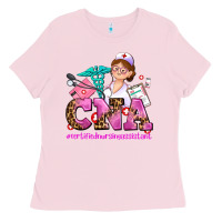 Bubblegum Pink cna certified nursing assistant Ladies Tee - AdoDesignShop