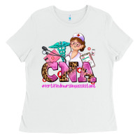 White cna certified nursing assistant Ladies Tee - AdoDesignShop