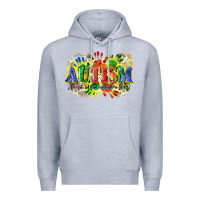 Heather Grey Autism accept understand love Premium Hoodie - CowGirlArtShop