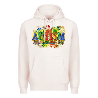 Pale Pink Autism accept understand love Premium Hoodie - CowGirlArtShop