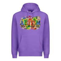 Purple Autism accept understand love Premium Hoodie - CowGirlArtShop