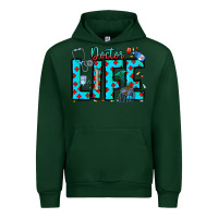 Forest Green Doctor Life Urban Hoodie - CowhideDigitalArt