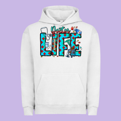 Doctor Life Urban Hoodie Designed By Cowhidedigitalart