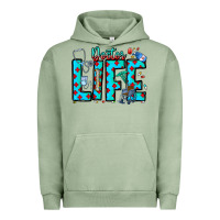 Pigment Oil Green Doctor Life Urban Hoodie - CowhideDigitalArt