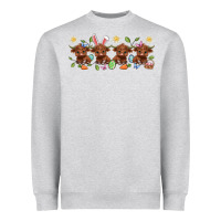 Heather Grey easter day baby heifers Heavyweight Sweatshirt - Artiststas