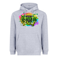 Heather Grey pinch proof St. Patrick's  Day Heavyweight Hoodie - HowdyJamesFarm