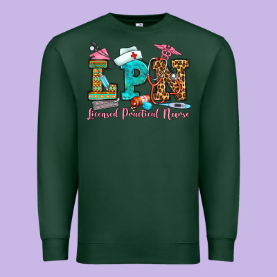 Licensed Practical Nurse Premium Sweatshirt Designed By Oliviacreatesart
