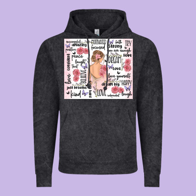 Self Care Vintage Hoodie Designed By Maliassmallbusiness