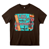 Chocolate Brown little miss kindergarten cutie Heavy Core Tee - JahusDesignShop