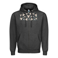 Charcoal Heather cute penguin Zipper Hoodie - TumblerDesignByShophia