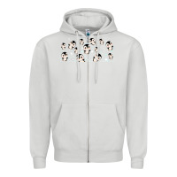 Dove Grey cute penguin Zipper Hoodie - TumblerDesignByShophia